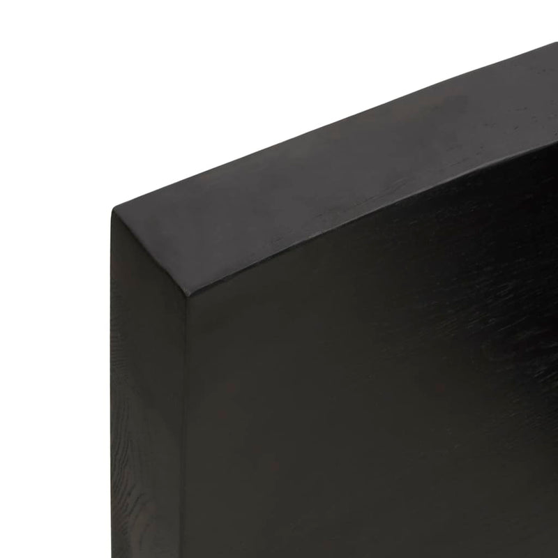 vidaXL sötétbarna kezelt tömör asztallap 100x40x(2-6) cm