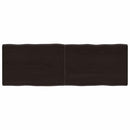 vidaXL sötétbarna kezelt tömör asztallap 120x40x(2-4) cm