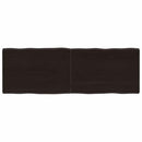 vidaXL sötétbarna kezelt tömör asztallap 120x40x(2-4) cm