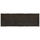 vidaXL sötétbarna kezelt tömör asztallap 120x40x(2-4) cm