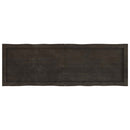 vidaXL sötétbarna kezelt tömör asztallap 120x40x(2-4) cm