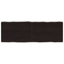 vidaXL sötétbarna kezelt tömör asztallap 120x40x(2-4) cm