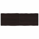 vidaXL sötétbarna kezelt tömör asztallap 120x40x(2-6) cm
