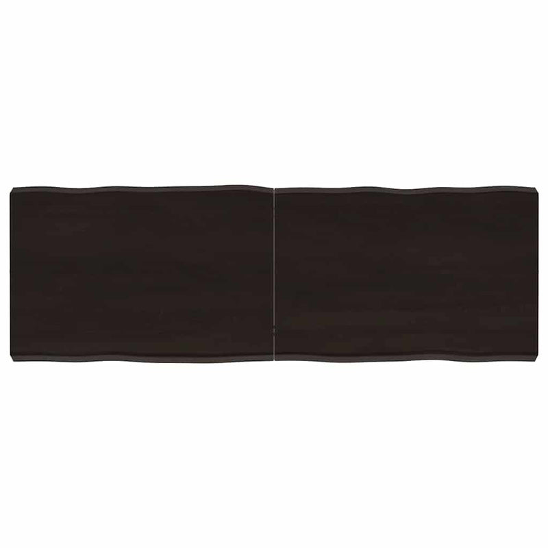 vidaXL sötétbarna kezelt tömör asztallap 120x40x(2-6) cm