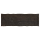 vidaXL sötétbarna kezelt tömör asztallap 120x40x(2-6) cm