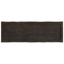 vidaXL sötétbarna kezelt tömör asztallap 120x40x(2-6) cm