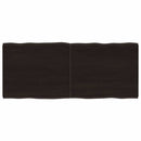 vidaXL sötétbarna kezelt tömör asztallap 120x50x(2-4) cm