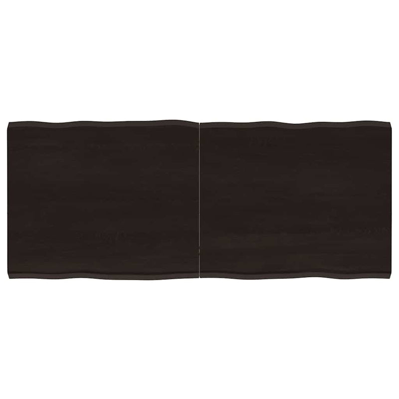 vidaXL sötétbarna kezelt tömör asztallap 120x50x(2-4) cm