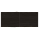 vidaXL sötétbarna kezelt tömör asztallap 120x50x(2-6) cm