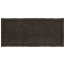 vidaXL sötétbarna kezelt tömör asztallap 120x50x(2-6) cm
