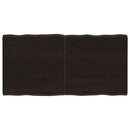 vidaXL sötétbarna kezelt tömör asztallap 120x60x(2-4) cm