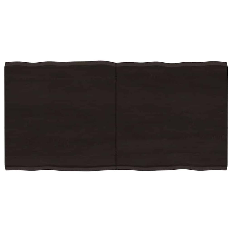 vidaXL sötétbarna kezelt tömör asztallap 120x60x(2-4) cm
