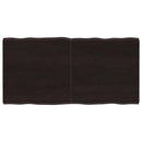vidaXL sötétbarna kezelt tömör asztallap 120x60x(2-4) cm