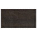 vidaXL sötétbarna kezelt tömör asztallap 120x60x(2-4) cm
