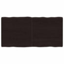 vidaXL sötétbarna kezelt tömör asztallap 120x60x(2-4) cm
