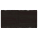 vidaXL sötétbarna kezelt tömör asztallap 120x60x(2-6) cm