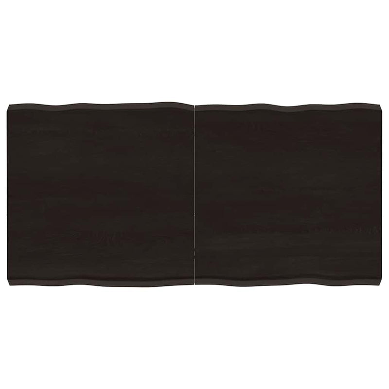 vidaXL sötétbarna kezelt tömör asztallap 120x60x(2-6) cm