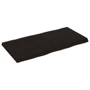 vidaXL sötétbarna kezelt tömör asztallap 120x60x(2-6) cm