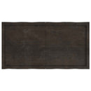 vidaXL sötétbarna kezelt tömör asztallap 120x60x(2-6) cm