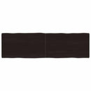 vidaXL sötétbarna kezelt tömör asztallap 140x40x(2-4) cm
