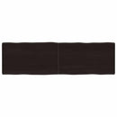 vidaXL sötétbarna kezelt tömör asztallap 140x40x(2-4) cm