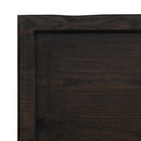 vidaXL sötétbarna kezelt tömör asztallap 140x40x(2-4) cm