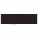 vidaXL sötétbarna kezelt tömör asztallap 140x40x(2-6) cm