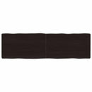 vidaXL sötétbarna kezelt tömör asztallap 140x40x(2-6) cm