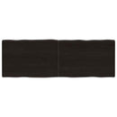 vidaXL sötétbarna kezelt tömör asztallap 140x50x(2-4) cm