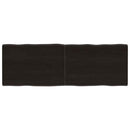 vidaXL sötétbarna kezelt tömör asztallap 140x50x(2-4) cm