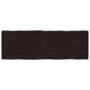 vidaXL sötétbarna kezelt tömör asztallap 140x50x(2-4) cm