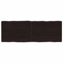vidaXL sötétbarna kezelt tömör asztallap 140x50x(2-6) cm