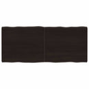 vidaXL sötétbarna kezelt tömör asztallap 140x60x(2-4) cm