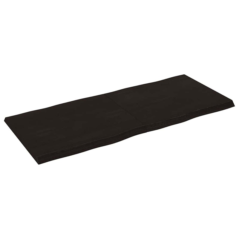 vidaXL sötétbarna kezelt tömör asztallap 140x60x(2-4) cm