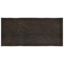 vidaXL sötétbarna kezelt tömör asztallap 140x60x(2-4) cm