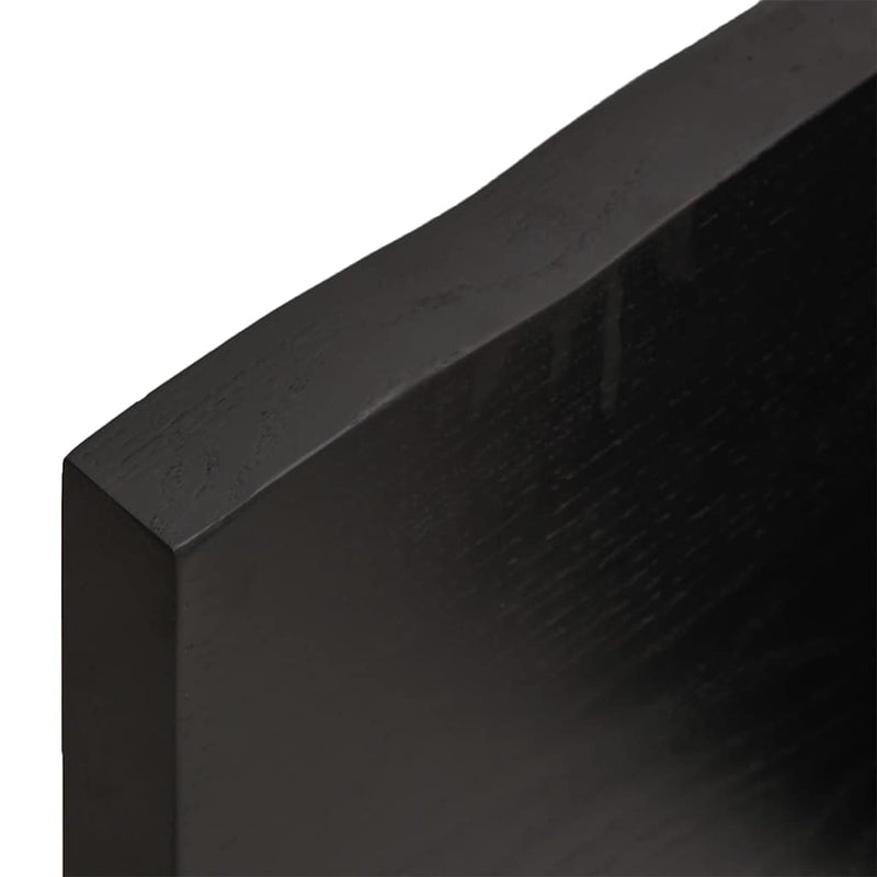 vidaXL sötétbarna kezelt tömör asztallap 140x60x(2-4) cm