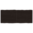 vidaXL sötétbarna kezelt tömör asztallap 140x60x(2-4) cm