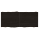 vidaXL sötétbarna kezelt tömör asztallap 140x60x(2-6) cm