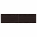 vidaXL sötétbarna kezelt tömör asztallap 160x40x(2-4) cm