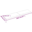 vidaXL sötétbarna kezelt tömör asztallap 160x40x(2-4) cm