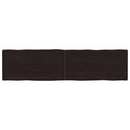 vidaXL sötétbarna kezelt tömör asztallap 160x40x(2-4) cm