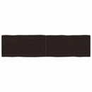 vidaXL sötétbarna kezelt tömör asztallap 160x40x(2-6) cm