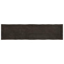 vidaXL sötétbarna kezelt tömör asztallap 160x40x(2-6) cm