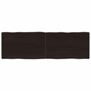 vidaXL sötétbarna kezelt tömör asztallap 160x50x(2-4) cm
