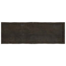 vidaXL sötétbarna kezelt tömör asztallap 160x50x(2-4) cm