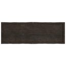 vidaXL sötétbarna kezelt tömör asztallap 160x50x(2-6) cm