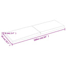 vidaXL sötétbarna kezelt tömör asztallap 160x50x(2-6) cm