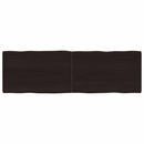 vidaXL sötétbarna kezelt tömör asztallap 160x50x(2-6) cm