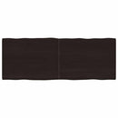 vidaXL sötétbarna kezelt tömör asztallap 160x60x(2-4) cm
