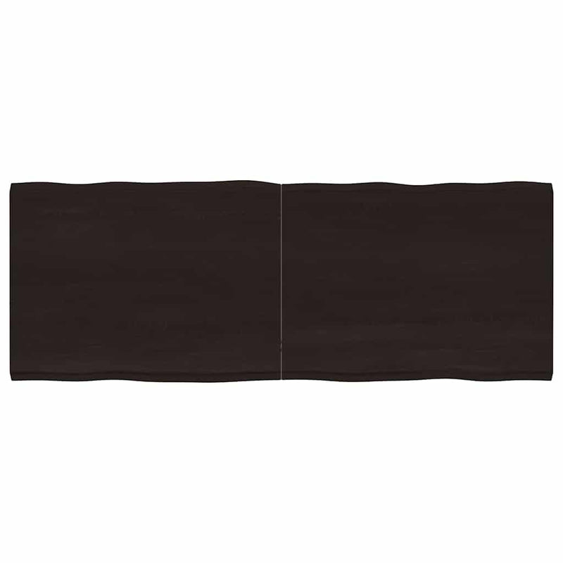 vidaXL sötétbarna kezelt tömör asztallap 160x60x(2-4) cm